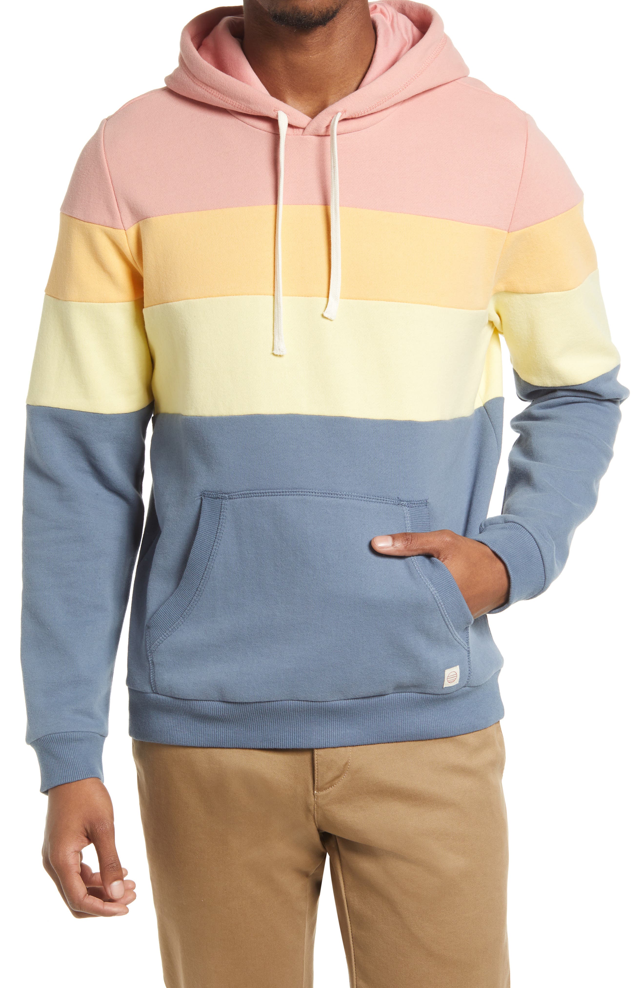 XXBlosom Men Trendy Pullover Hooded Patched Pockets Sweatshirts Jacket 